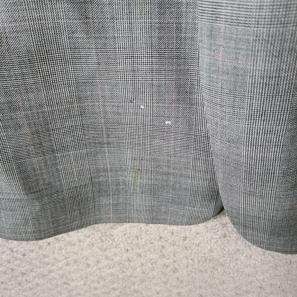 Hart Schaffner Marx Jacket Mens 42R Gray Glen Plaid Blazer Wool 2 Button‎ Coat